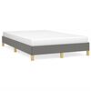 vidaXL Bedframe zonder matras 120x190 cm stof donkergrijs