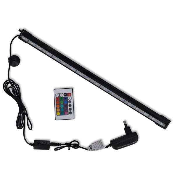 vidaXL LED-aquariumlamp met bubbels RGB 48 cm