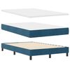 vidaXL Boxspringbed met matras Donkerblauw 120 x 190 cm Fluweel