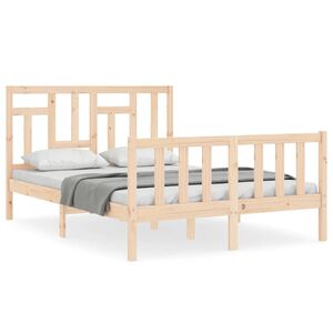 vidaXL Bedframe zonder matras massief grenenhout 140x200 cm
