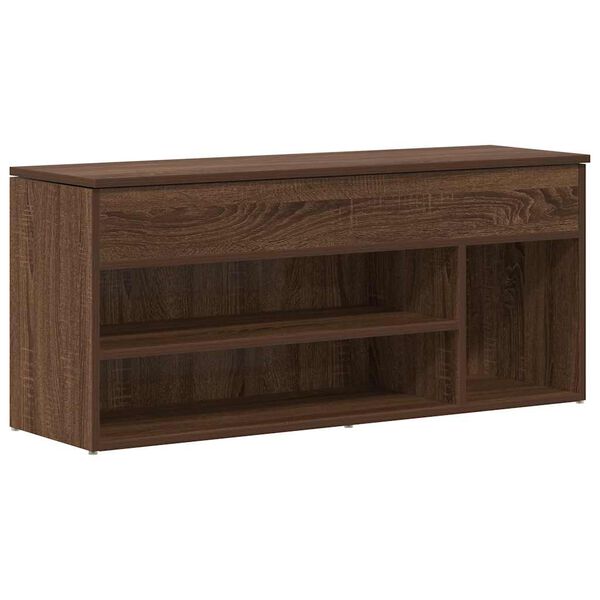 vidaXL Schoenenbank 102x30,5x45 cm bewerkt hout sonoma eikenkleurig