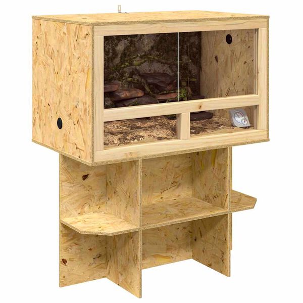 vidaXL Terrarium Bruin 80 x 50 x 100 cm OSB