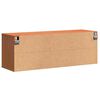 vidaXL Wandkast met plank Wasbruin 100 x 30 x 35 cm Massief grenenhout