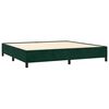 vidaXL Boxspring met matras fluweel donkergroen 200x200 cm