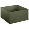 vidaXL Plantenbak Olijfgroen 60 x 60 x 30 cm Koudgewalst staal