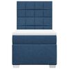 vidaXL Boxspring met matras stof blauw 80x200 cm