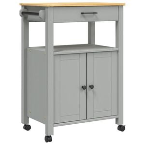 vidaXL Keukentrolley MONZA 60x40x88,5 cm massief grenenhout