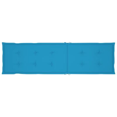 vidaXL Terrasstoelkussen (75+105)x50x3 cm blauw