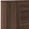 vidaXL Hoofdbord Bruin Eiken 200 x 16,5 x 103,5 cm Bewerkt hout
