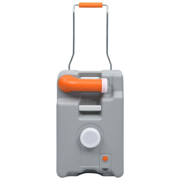 vidaXL Watertank op wielen 25 L grijs