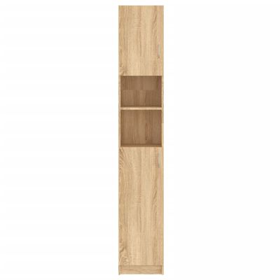 vidaXL Badkamerkast 32x25,5x190 cm bewerkt hout sonoma eikenkleurig