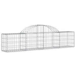 vidaXL Schanskorf gewelfd 200x30x40/60 cm gegalvaniseerd ijzer