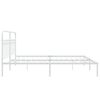 vidaXL Bedframe met hoofdbord metaal wit 200x200 cm