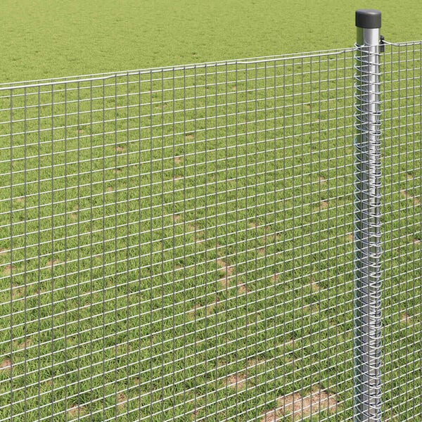 vidaXL Gelaste draadhek Zilver 1.2 x 50 m