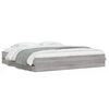 vidaXL Bedframe met lades bewerkt hout grijs sonoma eiken 180x200 cm