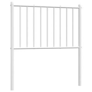 vidaXL Vervangend hoofdbord metaal wit 75 cm