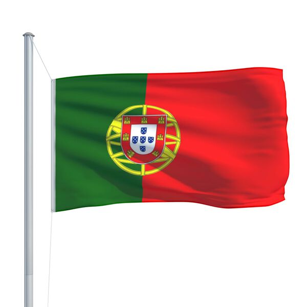 vidaXL Vlag Portugal 90x150 cm