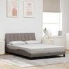 vidaXL Bedframe zonder matras "Hanko" 120x200 cm stof taupe