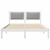 vidaXL Bedframe Lichtgrijs 160 x 200 cm Massief grenenhout