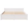 vidaXL Bedframe zonder matras massief grenenhout wit 140x200 cm