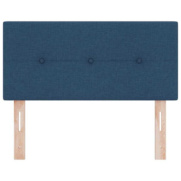 vidaXL Hoofdbord met hoofdeinde Blauw 90 cm Nep Leer