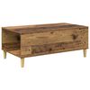 vidaXL Salontafel met lade Oud Hout 90 x 50 x 35 cm Bewerkt hout