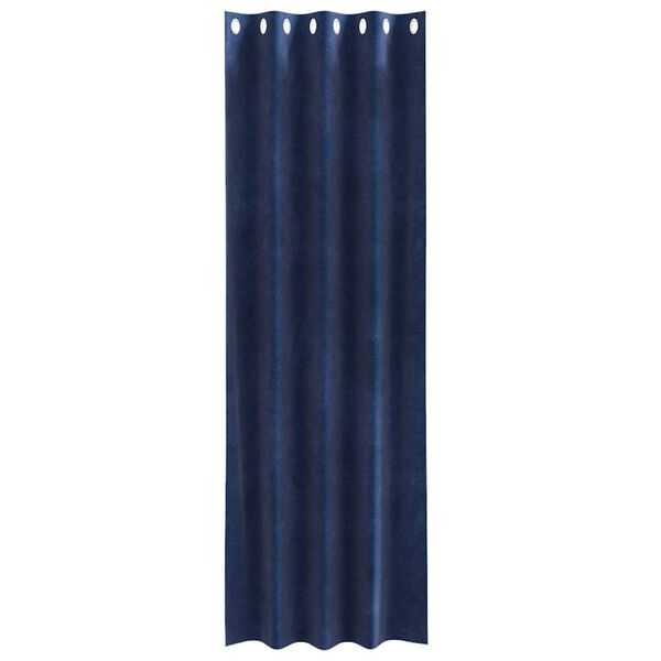 vidaXL Verduisterende gordijnen 2 pcs Donkerblauw 140 x 260 cm Fluweel