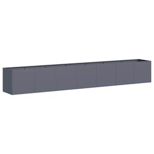 vidaXL Plantenbak 280x40x40 cm koudgewalst staal antracietkleurig