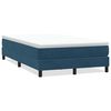 vidaXL Boxspring zonder matras fluweel donkerblauw 120x210 cm