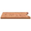 vidaXL Bureaublad 100x(45-50)x2,5 cm massief beukenhout