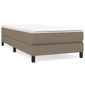 vidaXL Boxspring bed 90x200 cm stof taupe