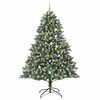 vidaXL Kunstkerstboom met 300 LED Groen 240 cm PVC en Plastic en Staal