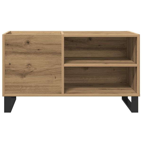 vidaXL Platenkast 84,5x38x48 cm bewerkt hout artisanaal eikenkleur