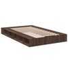 vidaXL Bedframe bewerkt hout bruin eikenkleur 140x190 cm