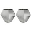 vidaXL Plantenbak 2 st zilver 100 x 100 x 80 cm Gegalvaniseerd staal