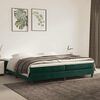 vidaXL Boxspring met matras fluweel donkergroen 200x200 cm
