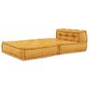 vidaXL Modulaire bankstel 70x70x54 stof geel