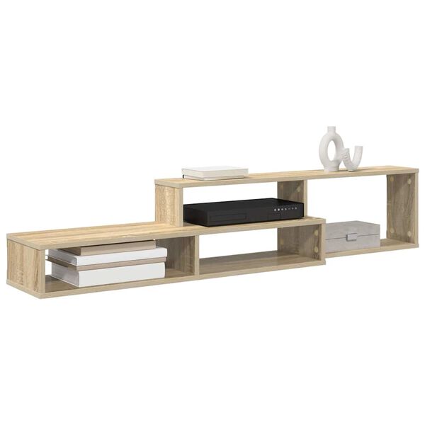 vidaXL TV-stand 150x25x28,5cm Bewerkt hout