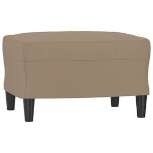 vidaXL Voetenbank 60x50x41 cm kunstleer cappuccino