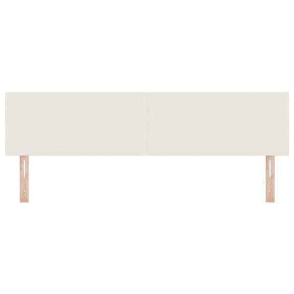 vidaXL Hoofdbord met hoofdeinde Cr&egrave;me 180 cm Nep Leer