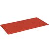 vidaXL Wandhoofdbord 12 pcs Rood 30 x 15 cm Nep Leer