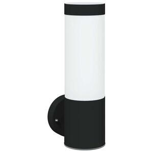 vidaXL Buiten Wandlamp Zwart 12 x 8,5 x 27 cm