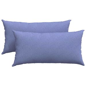 vidaXL Sofa Kussens 2 pcs Jeans Blauw 80 x 40 cm Stof
