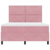 vidaXL Boxspringbed met matras Roze 160 x 200 cm Fluweel