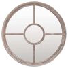 vidaXL Spiegel rond 40x4 cm ijzer zandkleurig