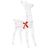 vidaXL 3D Kerst Rendier LOVIISA 110 LED's Meerkleurig 70 x 26 x 100 cm