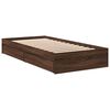 vidaXL Bedframe met lades bewerkt hout bruin eikenkleurig 90x200 cm