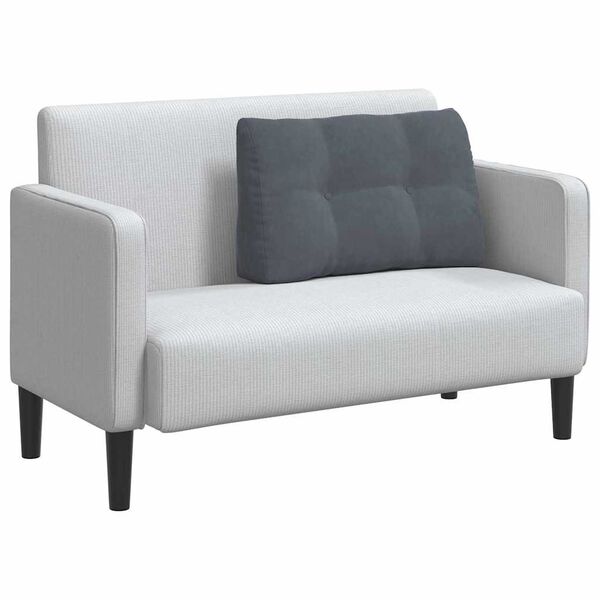 vidaXL Rugkussen Donkergrijs 80 x 24 x 50 cm Fluweel