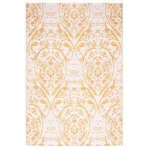 vidaXL Buitenkleed ARAKIL 140x200 cm polypropeen geel