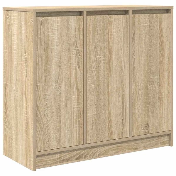 vidaXL Dressoir 85x34x76 cm spaanplaat Sonoma eikenkleurig